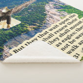 Schöne Eagle-Schrift Isaiah 40:31 Sherpadecke (3/4)