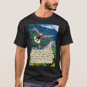Schöne Eagle-Schrift Isaiah 40:31 T-Shirt (Vorderseite)