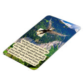 Schöne Eagle-Schrift Magnet Isaiah 40:31 (Linke Seite)
