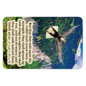 Schöne Eagle-Schrift Magnet Isaiah 40:31 (Horizontal)