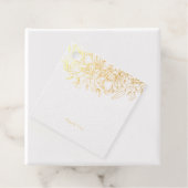 Schöne, echte Goldfolie gezeichnet Blumenbeweis Vi Geschenkanhänger (Mit Box)