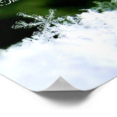 Schöne echte Schneeflocke dann Singt mein Soul Pos Poster (Ecke)