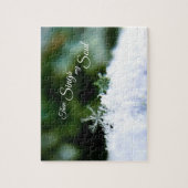 Schöne echte Schneeflocke dann Singt mein Soul Puz Puzzle (Vertikal)