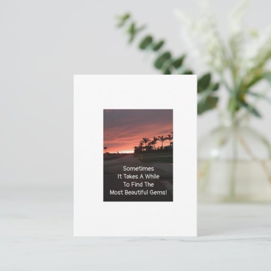 Schöne Edelsteine Postkarte (Stehend Vorderseite)