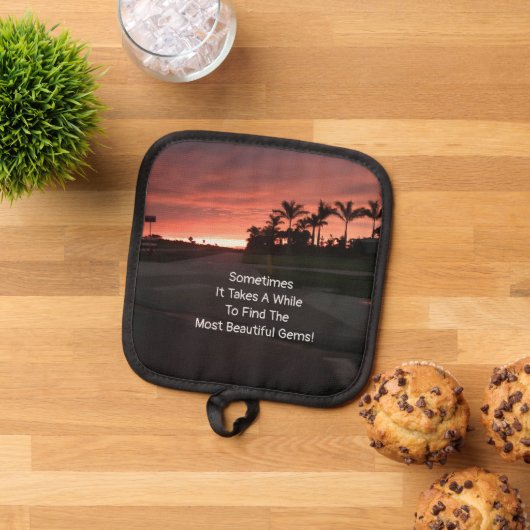 Schöne Edelsteine Topflappen (Oben Unten)