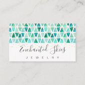 Schöne Edelsteingold-Imitate Foil Jewelier Visitenkarte (Vorderseite)