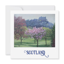 Schöne Edinburgh Castle-Fine-Art-Touristenkarte 