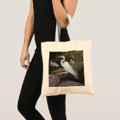 "Schöne Egrette"-Tasche Tragetasche (Vorderseite (Produkt))