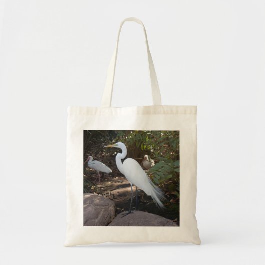 "Schöne Egrette"-Tasche Tragetasche (Vorne)