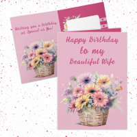 Schöne Ehefrau Gerbera Blume Rosa Geburtstag
