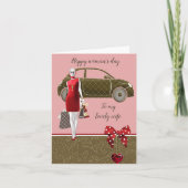 Schöne Ehefrau großartig Karte (Vorderseite)