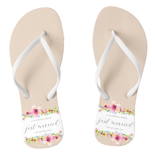 Schöne Eheleute| Flip Flops Badesandalen (Fußbett)
