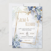 Schöne, einfache Einladungen für Hochzeiten. (Vorderseite)