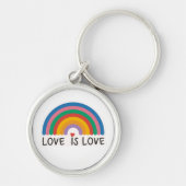 Schöne, einfache minimale Liebe ist Liebe Stolz Schlüsselanhänger (Vorne)