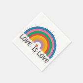 Schöne, einfache minimale Liebe ist Liebe Stolz Serviette (Ecke)