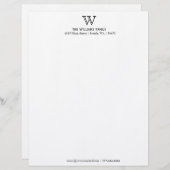 Schöne, einfache Stationierung Briefbogen (Vorne/Hinten)