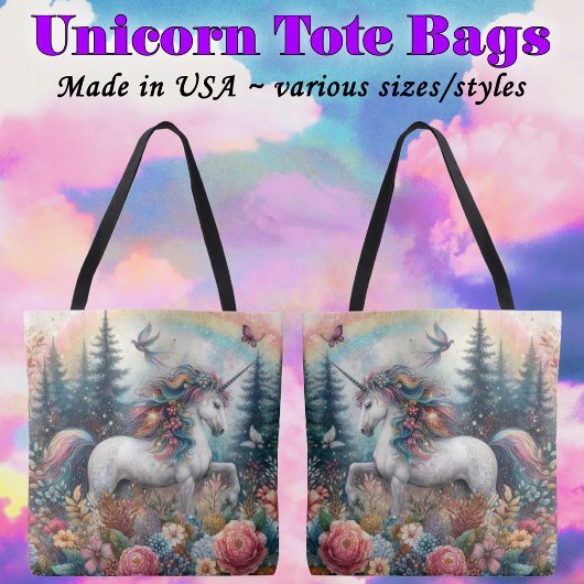 Schöne Einhorn-Regenbogen-Vintage-Boho Tasche