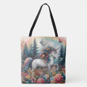 Schöne Einhorn-Regenbogen-Vintage-Boho Tasche (Vorderseite)