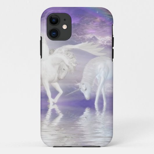 Schöne Einhorn-und Pegasus-Fantasie Case-Mate iPhone Hülle (Rückseite)