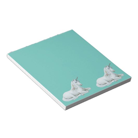 Schöne Einhörner-Ruhen Notizblock (angewinkelt)