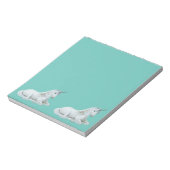 Schöne Einhörner-Ruhen Notizblock (Rotiert)