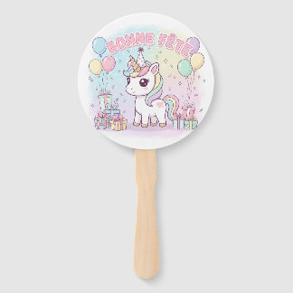 Schöne Einhornparty Fächer