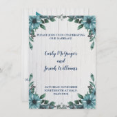 Schöne Einladung an der Grenze (Vorne/Hinten)