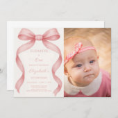 Schöne Einladung zum Geburtstag mit Foto (Vorne/Hinten)