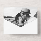 Schöne Einladung zum Hochzeitsfeiern im tropischen (Rückseite)