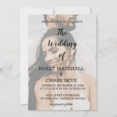 Schöne Einladung zur Hochzeit (Vorderseite)