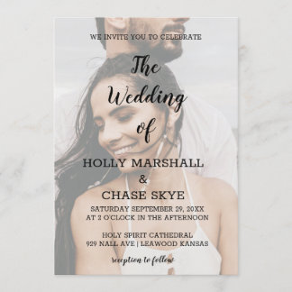 Schöne Einladung zur Hochzeit