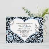 schöne Einladungen für die Verlobungsfeier (Stehend Vorderseite)