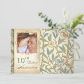 schöne Einladungen zum 10-jährigen Foto (Stehend Vorderseite)