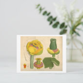 Schöne, einzigartige Blume Postkarte (Stehend Vorderseite)