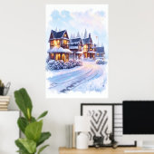 Schöne, einzigartige Zuhause | Art der AI Poster (Heimbüro)