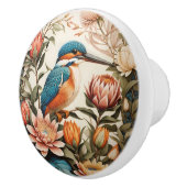 Schöne Eisvogel- und Protea-Blumen Keramikknauf (Rechts)