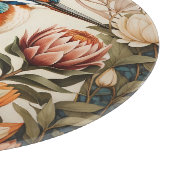 Schöne Eisvogel- und Protea-Blumen Schneidebrett (Ecke)