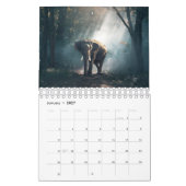 Schöne Elefant-Fotografien Kalender (Jan 2027)