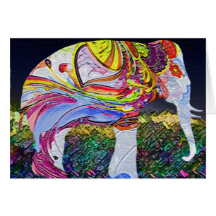 Schöne Elefant-Karte