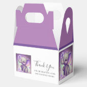 Schöne Elefant lila Gevor Box Geschenkschachtel (Geöffnet)