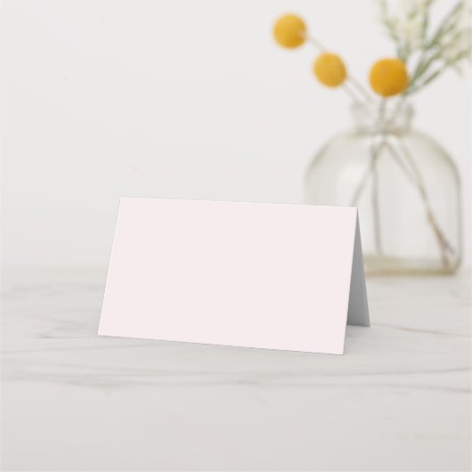 Schöne Elegance Blush Platzkarte (Rückseite)
