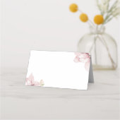 Schöne Elegance Blush Platzkarte (Vorderseite)