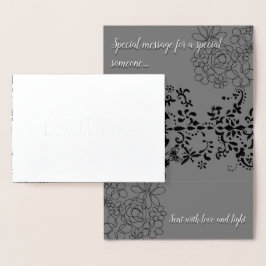 Schöne Elegance Folienkarte