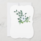 Schöne Elegant 80. Geburtstag Einladungen Frau (Rückseite)