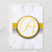 Schöne Elegant Daisy Wedding Einladung (Rückseite)