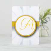 Schöne Elegant Daisy Wedding Einladung (Stehend Vorderseite)