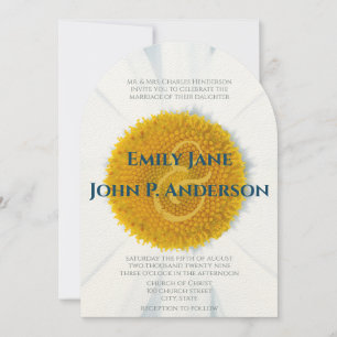 Schöne Elegant Daisy Wedding Einladung