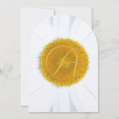 Schöne Elegant Daisy Wedding Einladung (Rückseite)