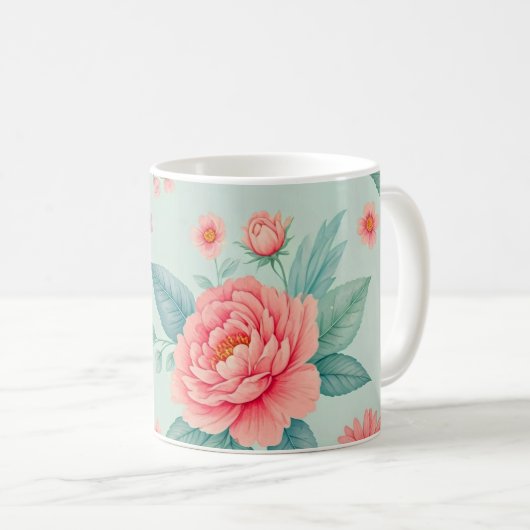 Schöne Elegant Kaffeetasse (VorderseiteRechts)