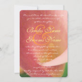 Schöne Elegant Pale Pink Lily Wedding Einladung (Vorderseite)